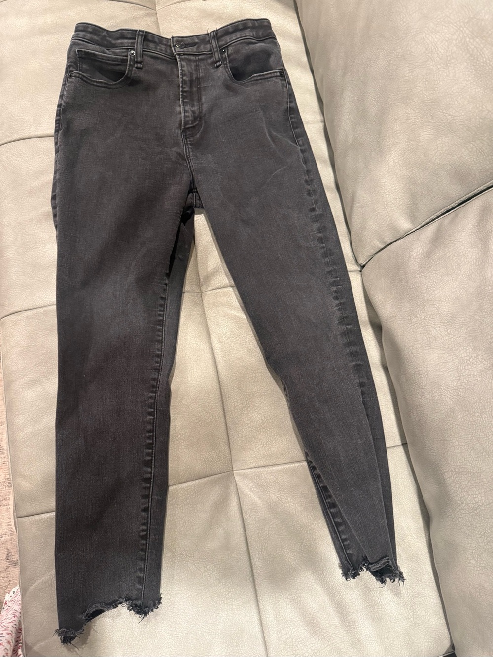 Abercrombie & Fitch Curve Love The Super Skinny Ankle High Rise Super Skinny